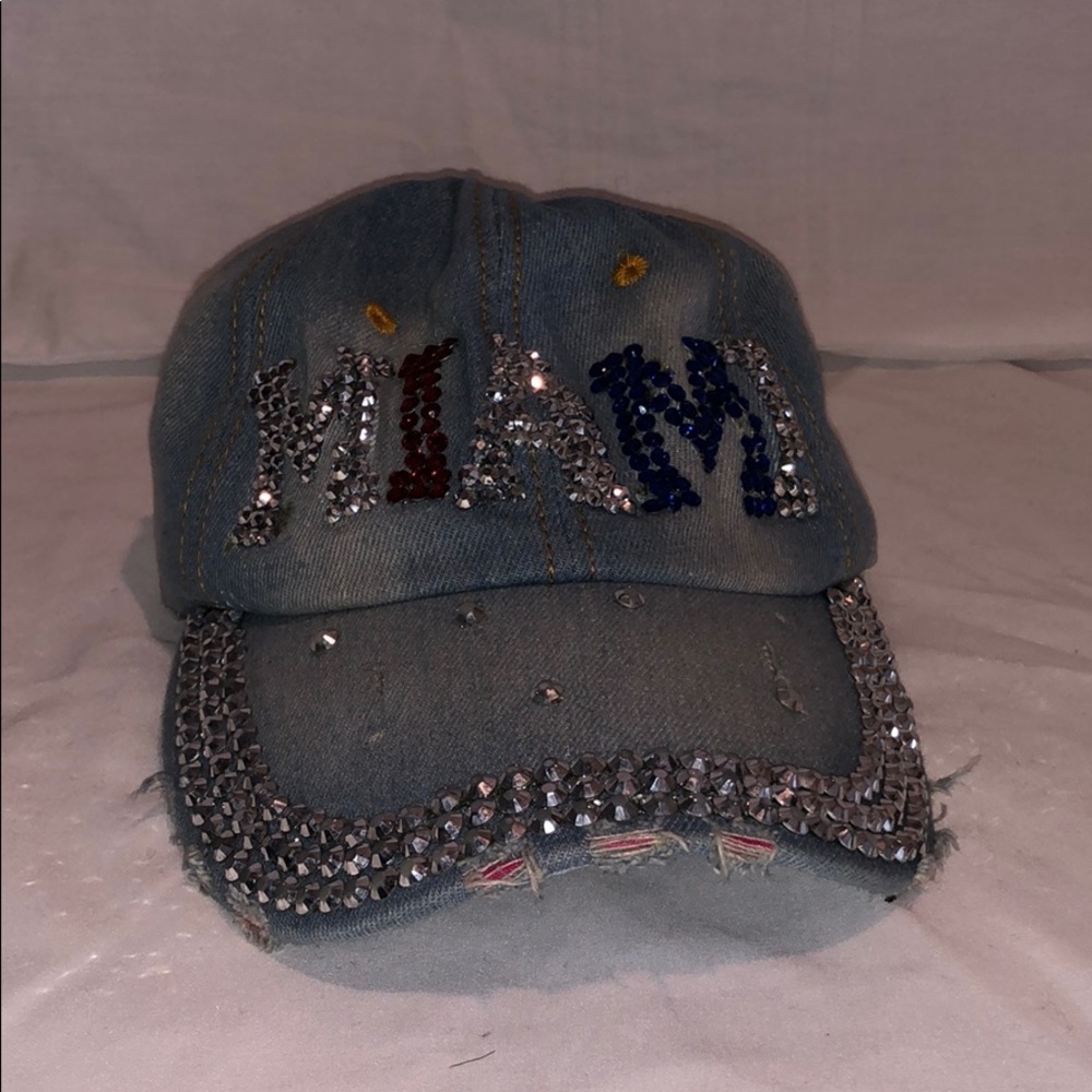 Bejeweled Miami Hat Baseball Hat